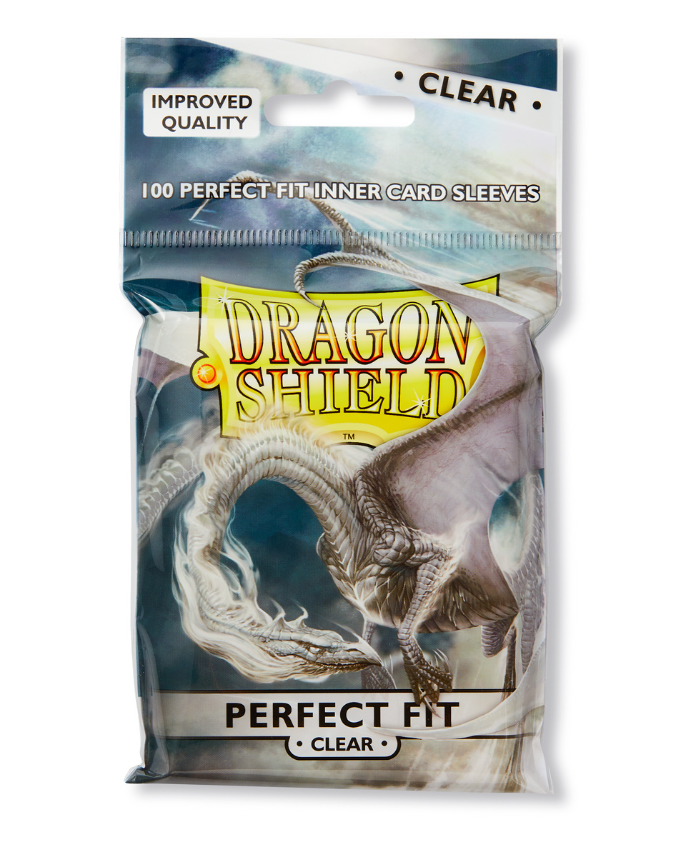 Dragon Shield Perfect Fit Sleeves: Clear (100 Sleeves)