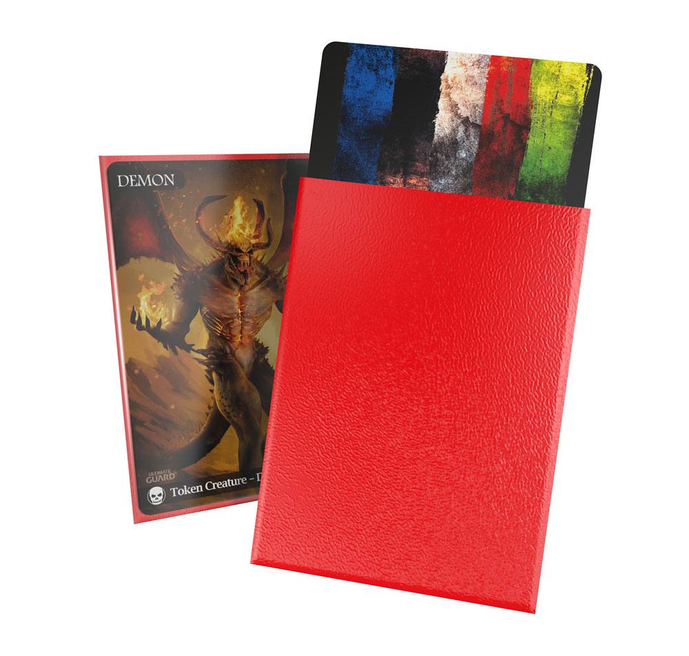 Cortex Sleeves Matte Standard Size (100) - Red view 3