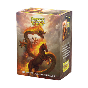 DS - Standard Dual Art Sleeves: Fire Horse 2026 [Matte] (100 Sleeves)