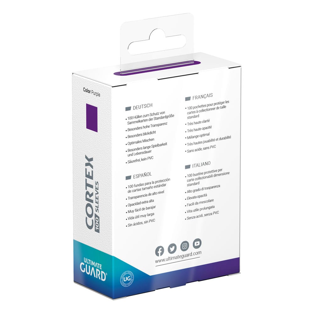 Cortex Sleeves Standard Size (100) - Purple view 4