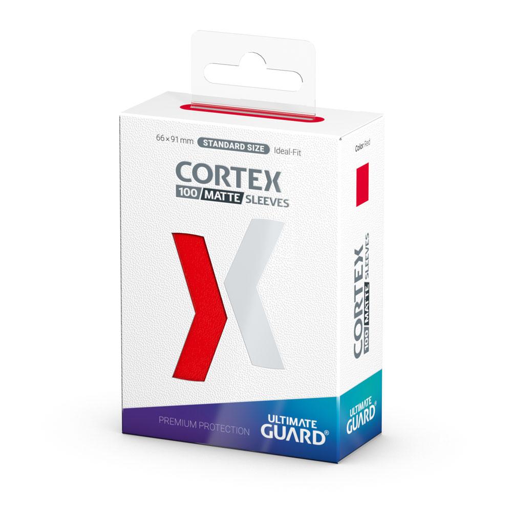 Cortex Sleeves Matte Standard Size (100) - Red
