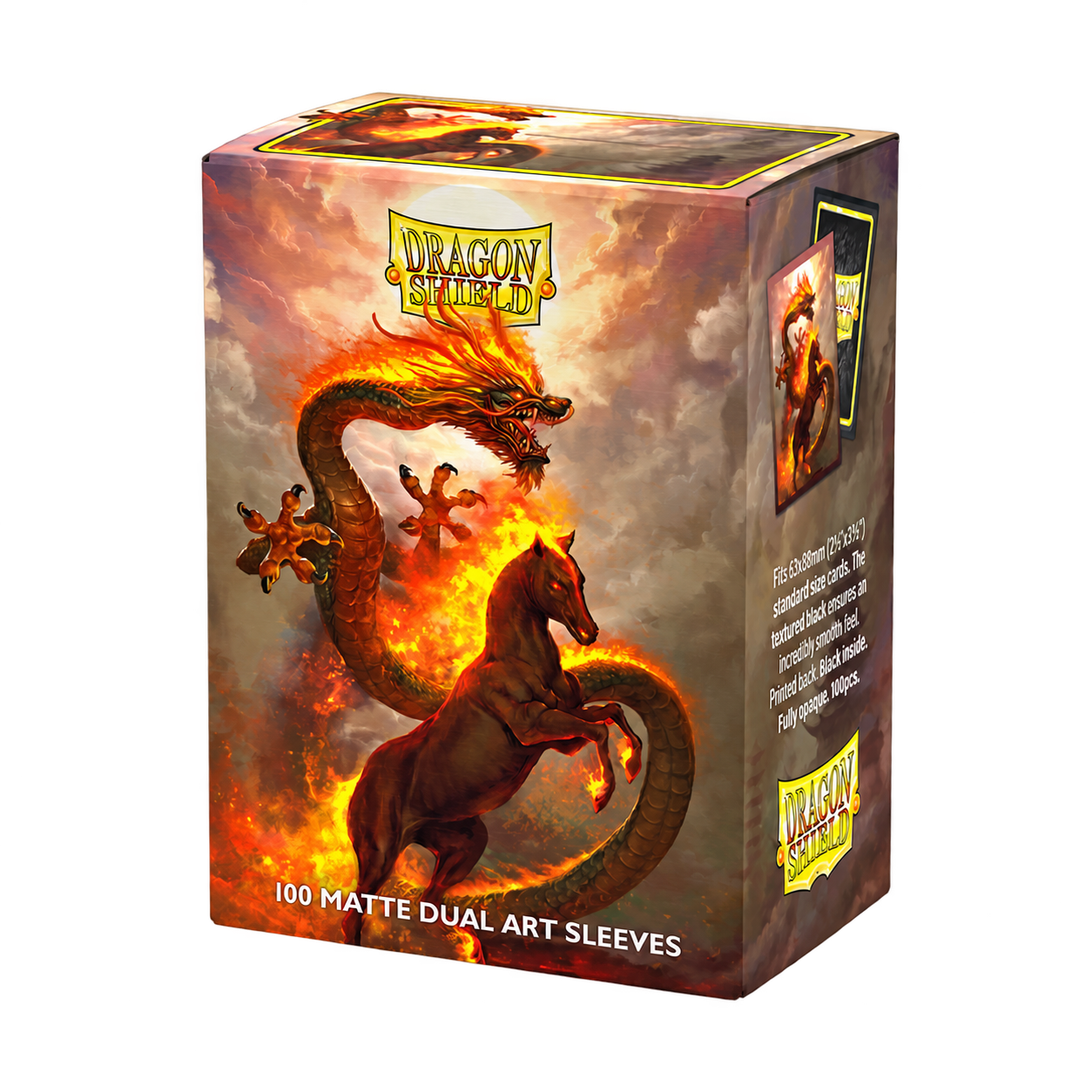 DS - Standard Dual Art Sleeves: Fire Horse 2026 [Matte] (100 Sleeves)