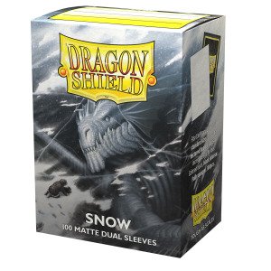 DS - Standard Dual Sleeves: Snow [Matte] (100 Sleeves)