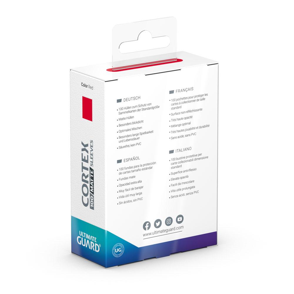 Cortex Sleeves Matte Standard Size (100) - Red view 4